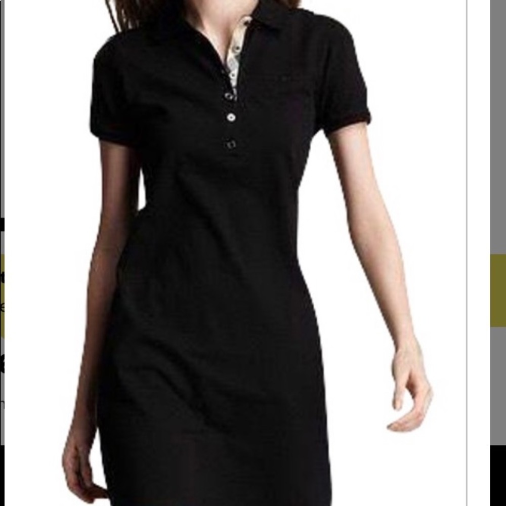 Burberry Black Pique Polo Casual Dress